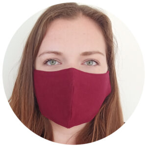 Face Mask Burgundy Woman
