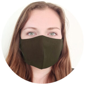 Face Mask Khaki Green Woman