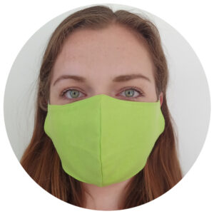 Face Mask Lime Green Woman