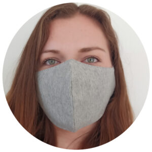 Face Mask Mottled Grey Woman