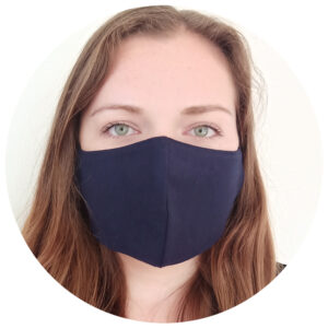 Face Mask Navy Blue Woman