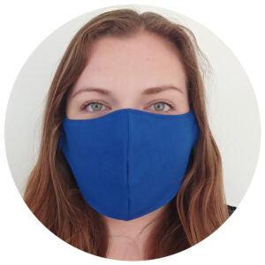 Face Mask Royal Blue Woman