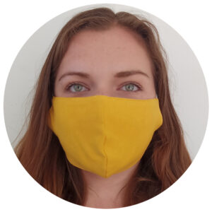 Face Mask Yellow Woman