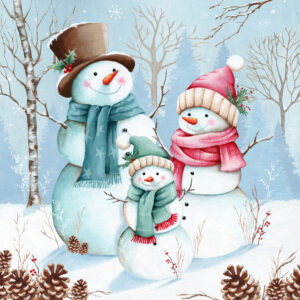 AEL010 Snowman Family