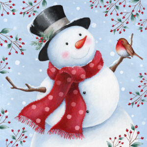 AEL012 Snowman And Berries