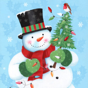 AEL02 Snowman And Tree