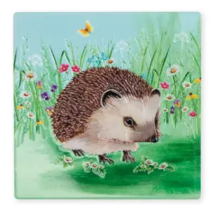 Hedgehog & Flowers Coaster B2B