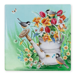 Watering Can Of Flowers Coaster B2B